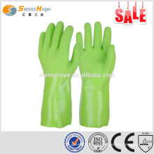 Billige Sicherheit pvc beschichtete Handschuhe Öl Widerstand Handschuhe